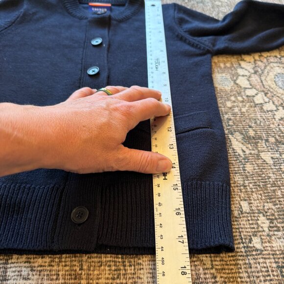 French Toast Navy Girl's Cardigan • size small 6/6x • Navy - Picture 4 of 8